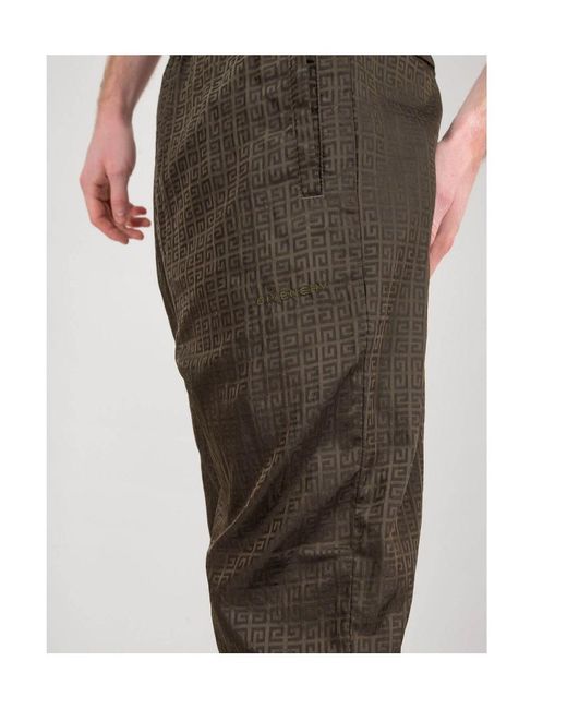 Givenchy Gray 4G Jacquard Track Pants for men