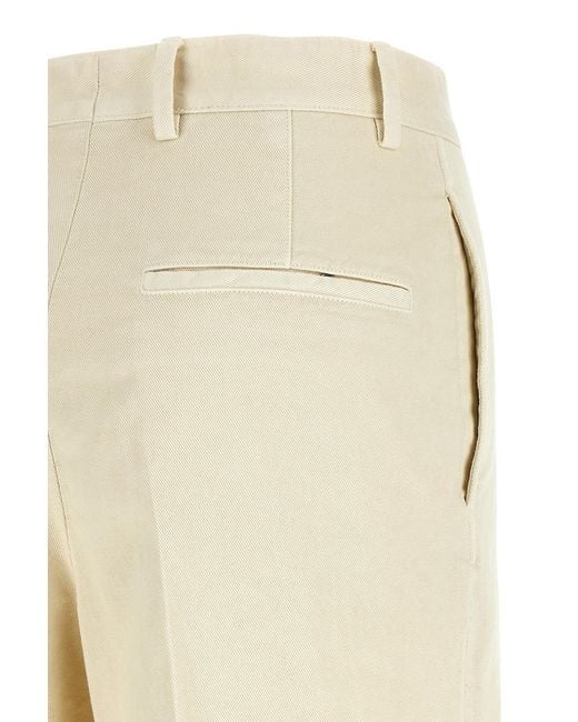 Dries Van Noten Natural Pilar Tapered Pants