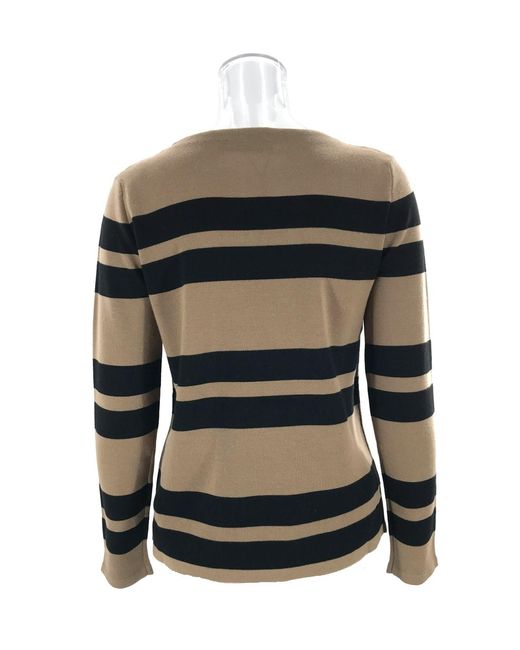 Weekend by Maxmara Black Striped Sweater