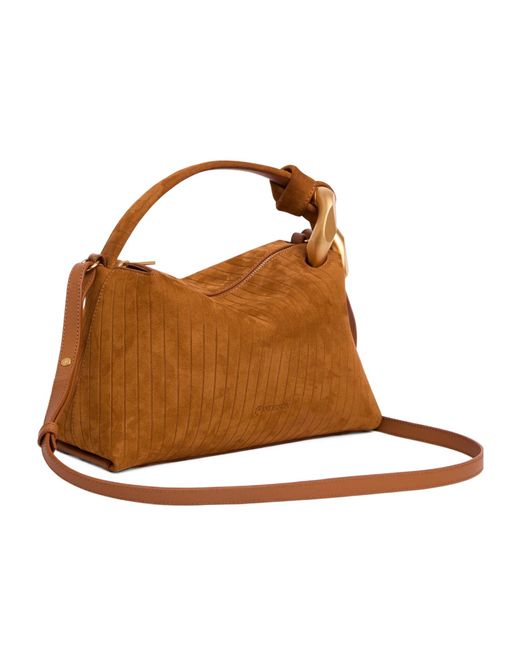 J.W. Anderson Brown Jwa Corner Suede Tote Bag for men