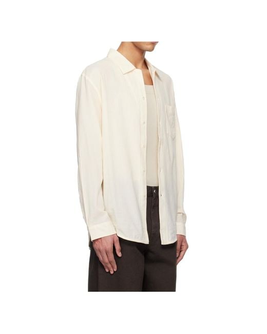 Séfr White Séfr Leo Voile Shirt for men
