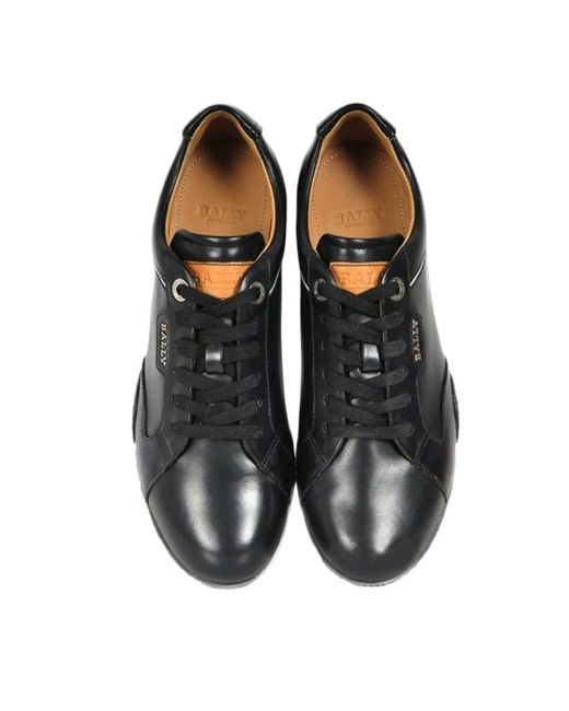 Bally Black Logo Details Casual Sports Shoes