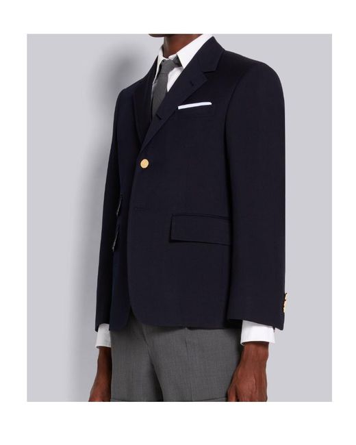 Thom Browne Blue Single-Breasted Jacket for men