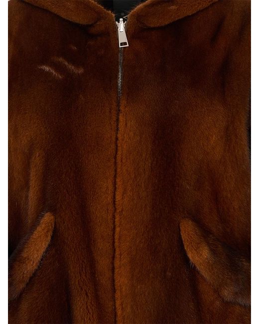 Blancha Brown Reversible Fur