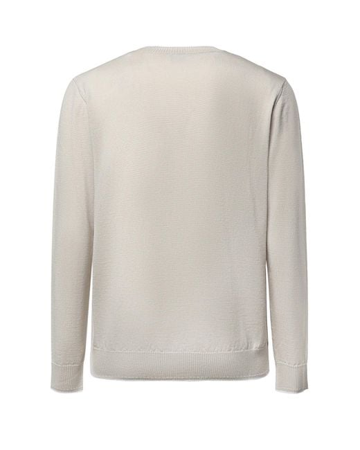 Eleventy Gray Rib-Trimmed Knit Top for men