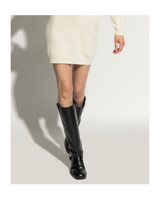 Stuart Weitzman Black Round Toe Boots