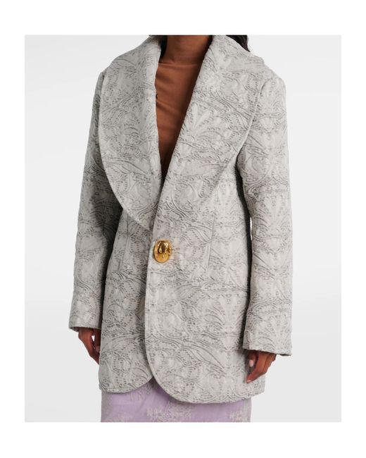JACQUES WEI Brown Single-Breasted Jacket