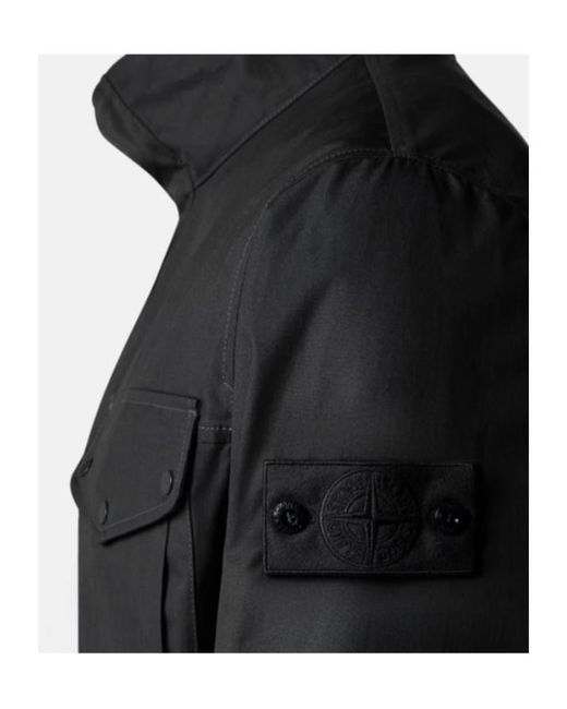 Stone Island Black Multi-Pocket Jacket for men