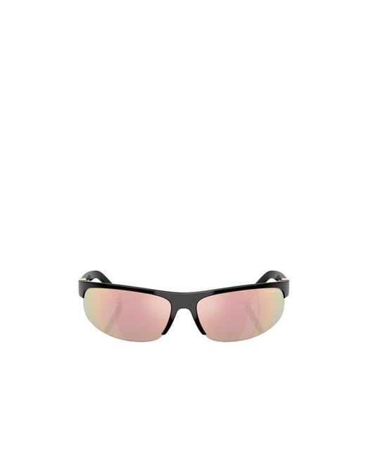 Miu Miu Pink Eyewear Wraparound Sunglasses