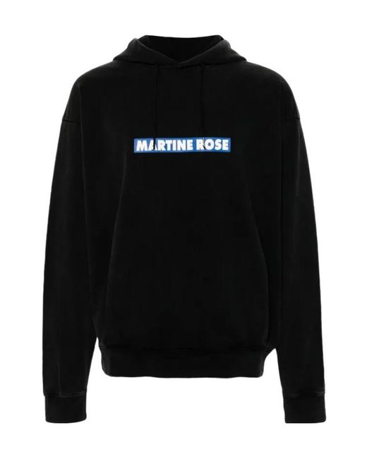 Martine Rose Black Blow Your Mind Logo-Print Hoodie for men