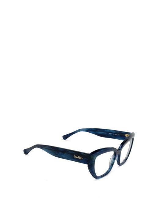 Max Mara Blue Cat-Eye Glasses