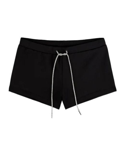 Area Black Drawstring Brunch Shorts