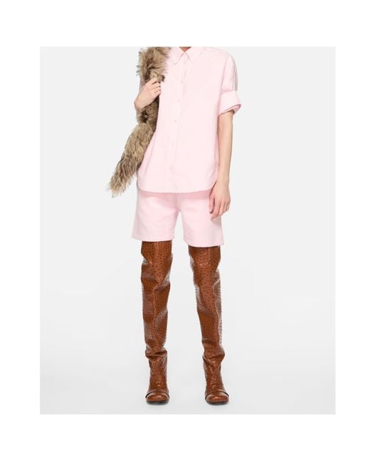 Acne Pink Button-Up Shirt
