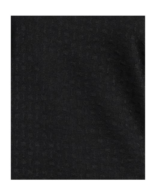 Ganni Black Crew-Neck Knitted Top