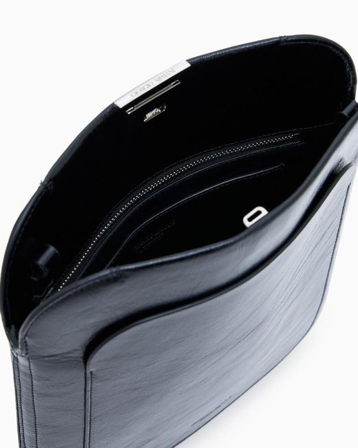 Giorgio Armani Black Leather Shoulder Bag