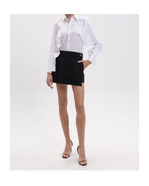 Vetements Blue Long-Sleeve Shirt With A Stand-Up Collar