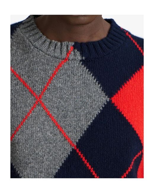 J.W. Anderson Blue X Pringle Of Scotland Crew-Neck Sweater