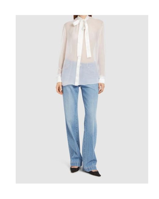 Dolce & Gabbana Blue Belt-Loop Jeans