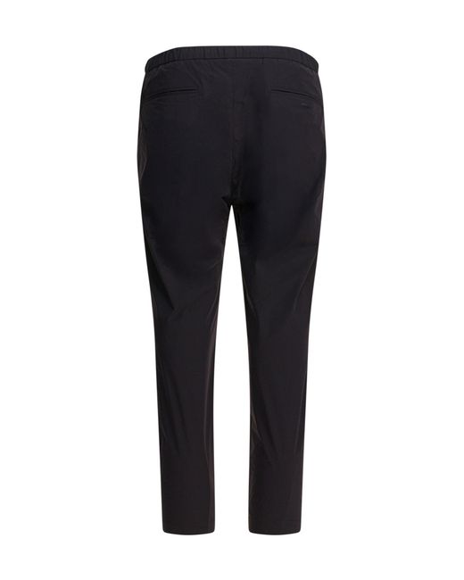 Herno Black Drawstring Pleated Trousers for men
