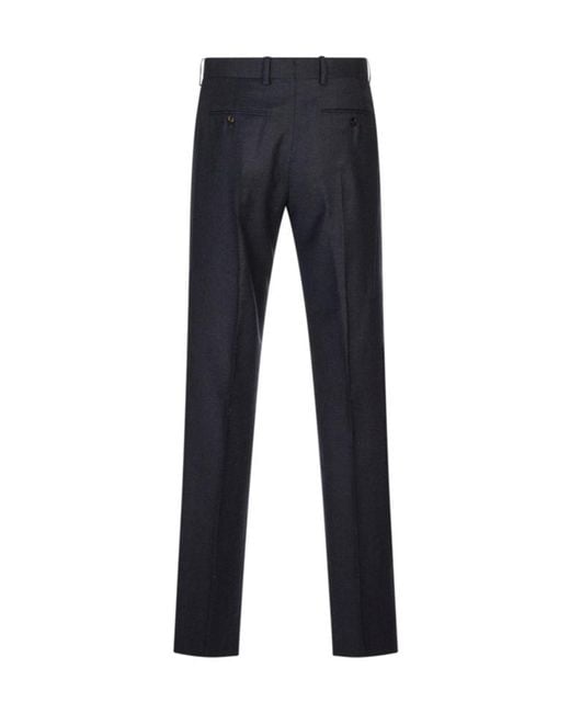 Agnona Blue Casual Trousers With Belt Loops for men