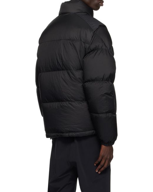 Moncler Black Verone Reversible Short Puffer Jacket for men