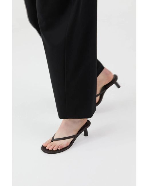 St. Agni Brown Open-Toe High-Heeled Sandals