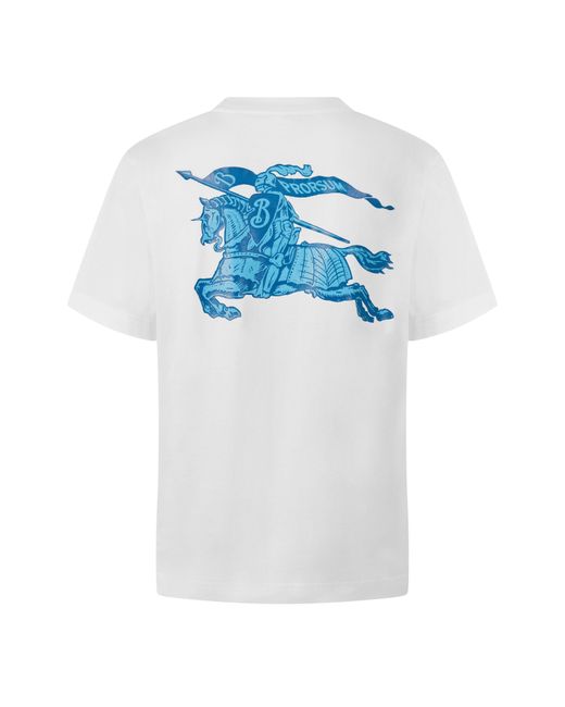 Burberry White Printed T-Shirt for men