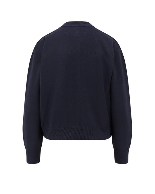 Max Mara Blue Pelago Virgin Wool Cardigan