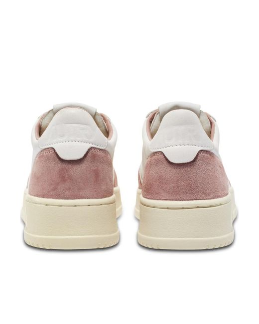 Autry White Medalist Low-Top Sneakers for men