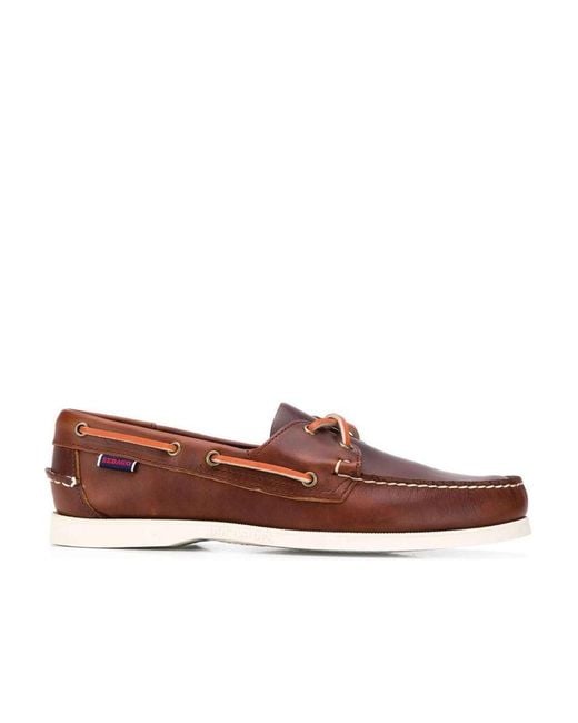 Sebago Brown Scarpe Da Barca Docksides Portland for men