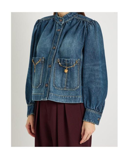 Chloé Blue Capsule Embellished Denim Jacket