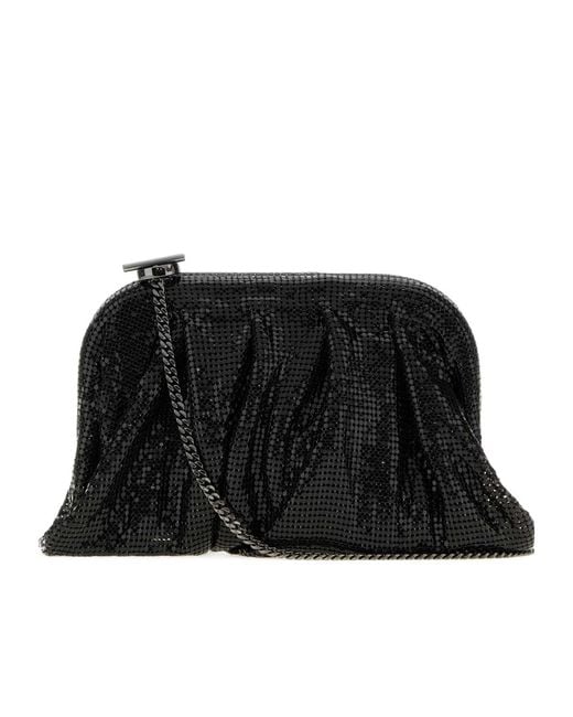 Benedetta Bruzziches Black Single-Shoulder Clutch