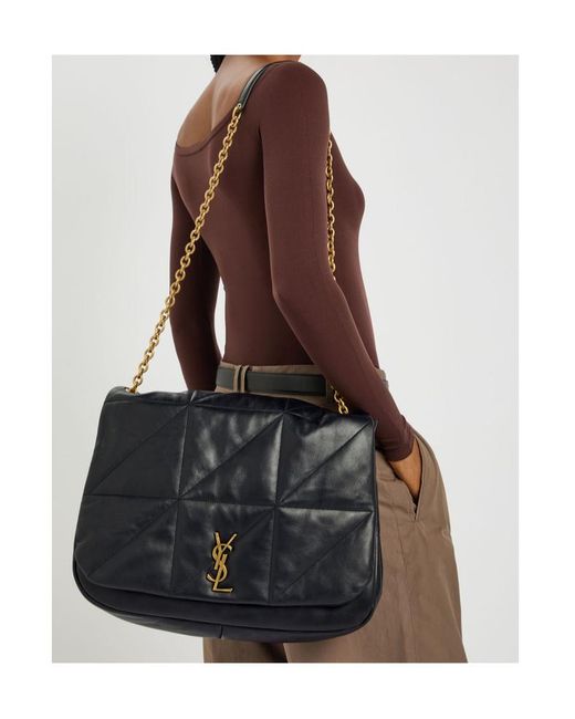 Saint Laurent Black Jamie 4.3 Xl Quilted Leather Shoulder Bag