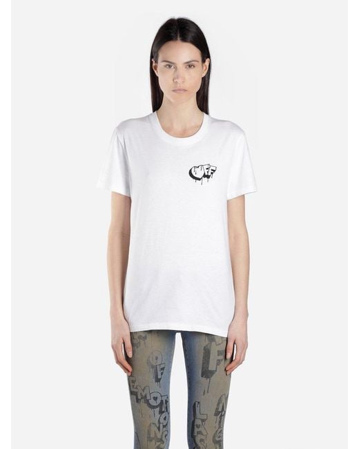 Off-White c/o Virgil Abloh White Letter Printed T-Shirt