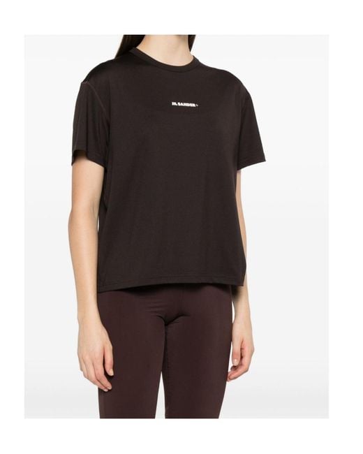 Jil Sander Black Logo Crew-Neck T-Shirt