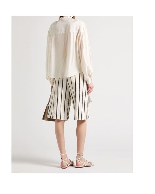 MAX&Co. White Solid Colour Shirts Blouses