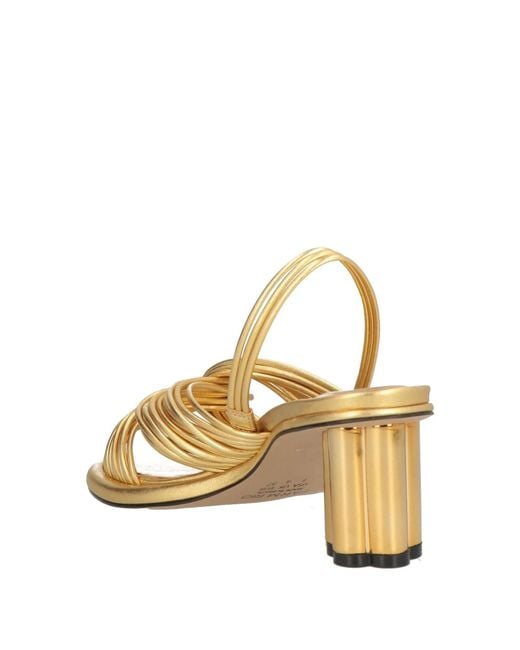 Farm Rio Metallic Backless Sandals