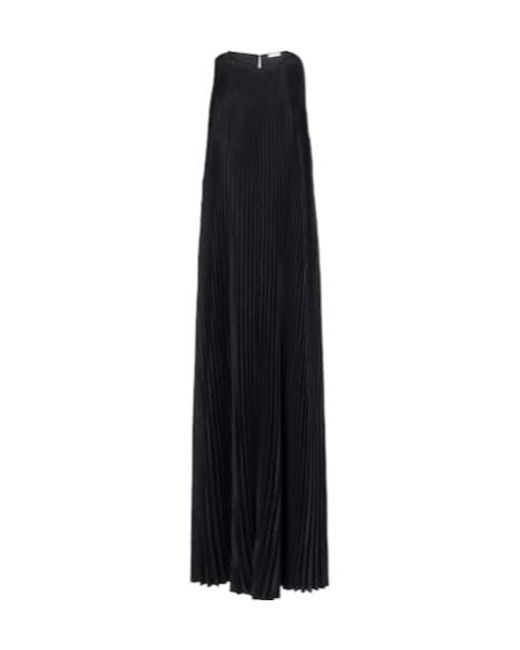Joseph Black Chenes Pleated Halterneck Maxi Dress