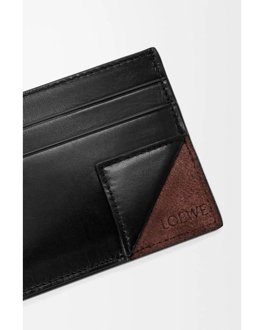 Loewe Black Logo Embossed Card Holder for men