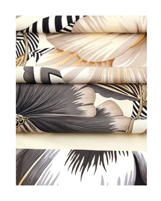 Ferragamo White Ferragamo Eyewear Graphic Floral Scarf