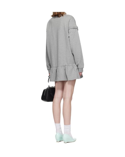 ShuShu/Tong Gray Long-Sleeved Dress