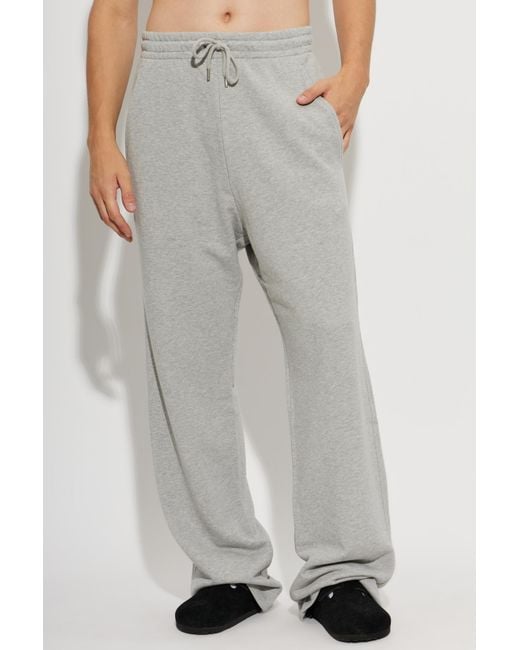 Dries Van Noten Gray Cotton Sweatpants for men