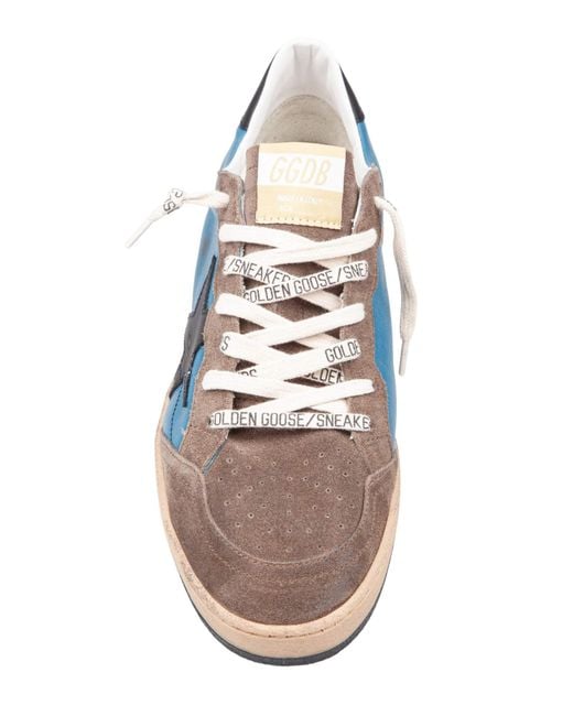Golden Goose Deluxe Brand Blue Ballstar Low-Top Sneakers for men