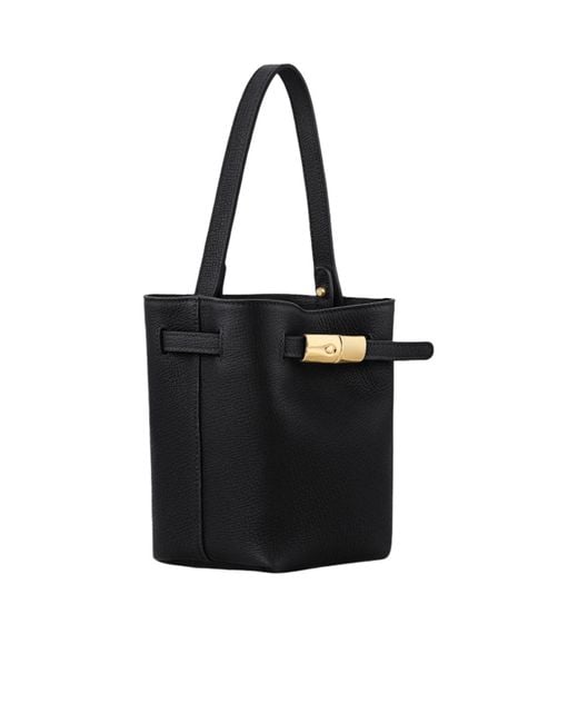 Longchamp Black Xs Le Smart Bucket Bag
