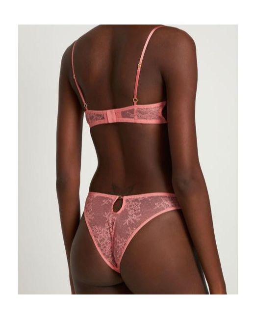 Stella McCartney Pink Lace Balconette Bra