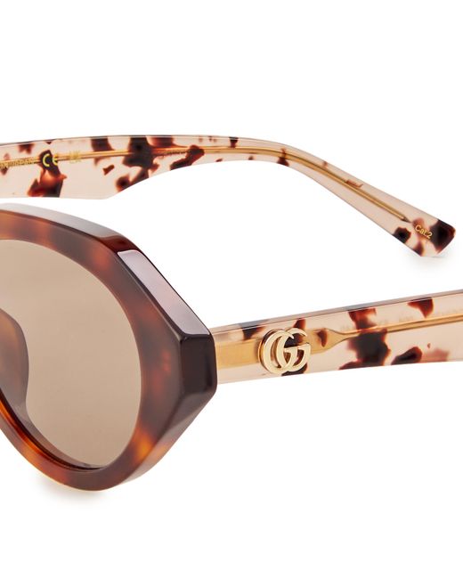 Gucci Natural Logo Detail Sunglasses