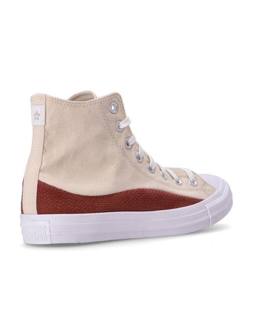 Converse White Chuck Taylor All Star Craft Mix High-Top Sneakers for men