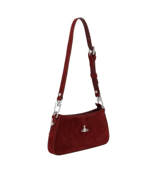 Vivienne Westwood Red Tasha Orb Plaque Shoulder Bag