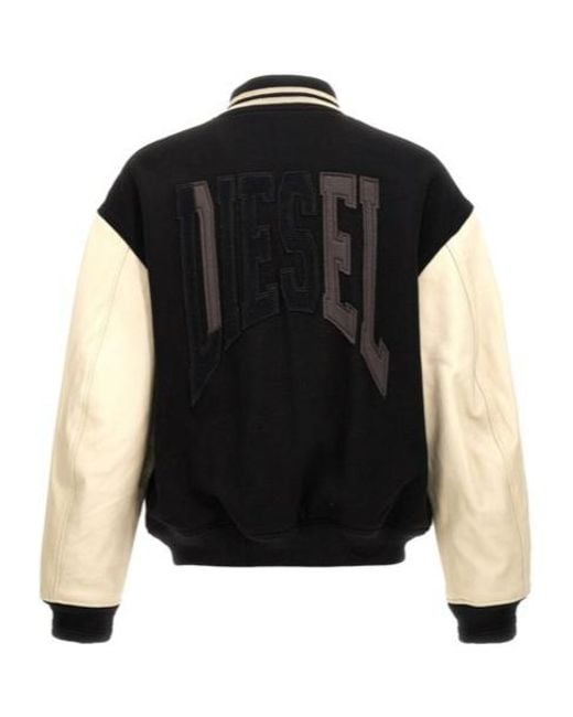 DIESEL Black Bomber Jackets for men