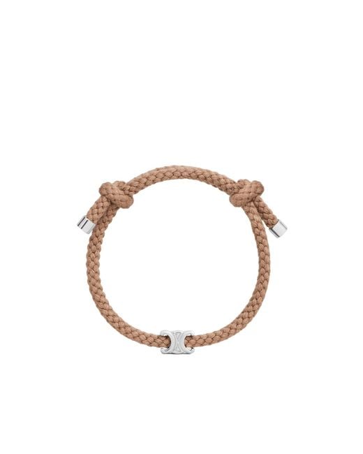 Céline Metallic Triomphe Beach Bracelet for men